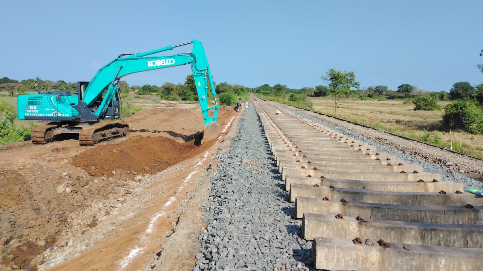 Emergency Reconstruction of Northern Railway Line Damaged by Cyclone Ditwah (Medawachchiya to Talai Mannar) - RR Construction Sri Lanka